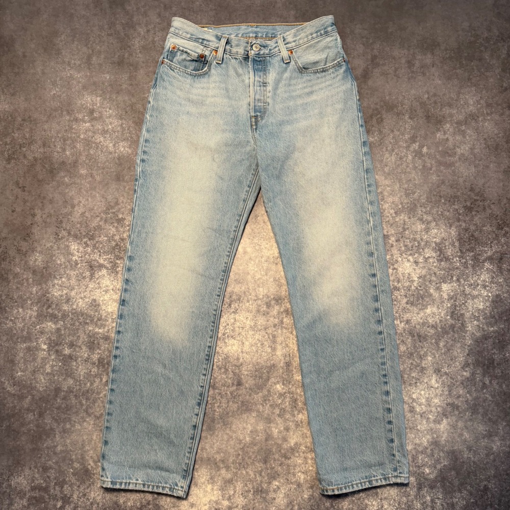 Levi's Premium 501 '90s Straight Leg Jeans Womens W28 L32 Light Wash Button Fly
